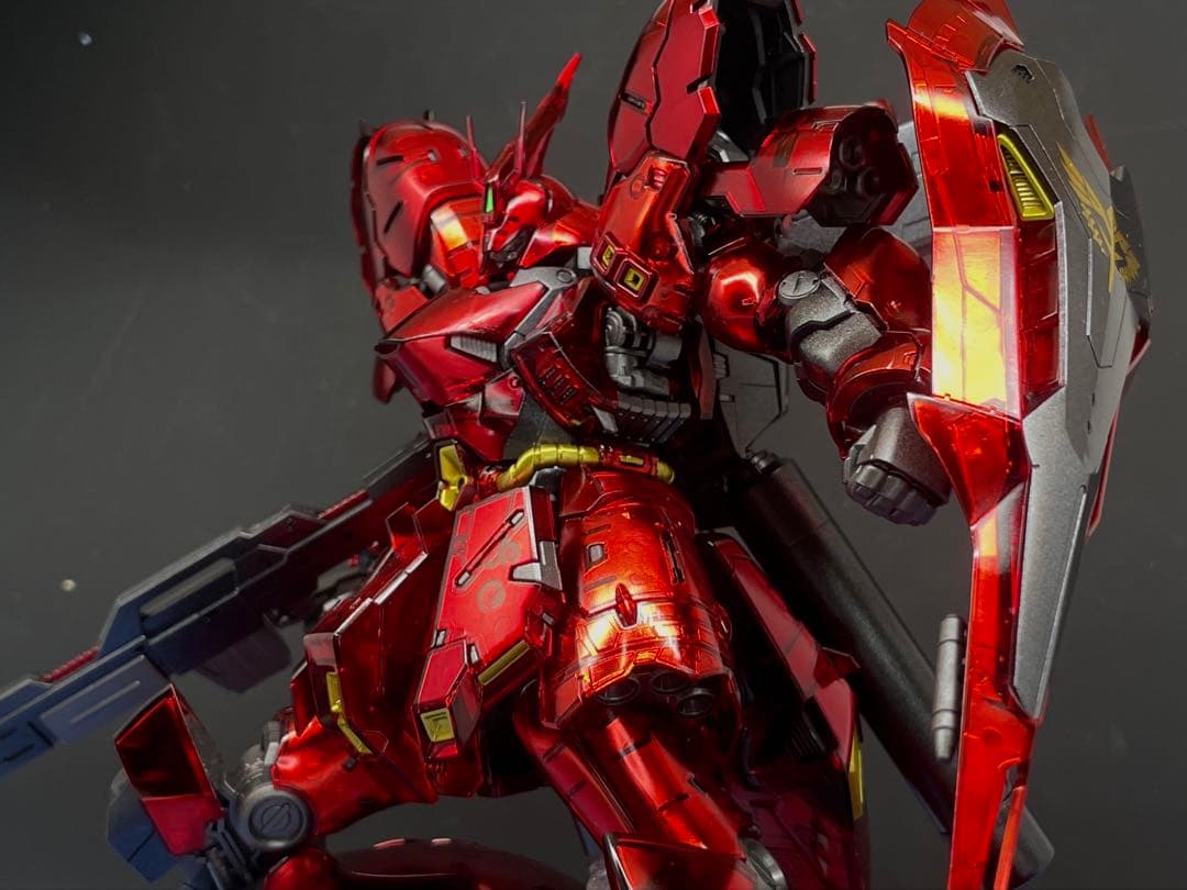 Y*A様 RG 1/144 ガンダムベース限定 サザビー メカニカルコアメッキ