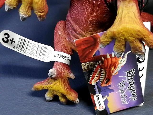 正規品タグ付き シュライヒ エルド ドラゴン (ウォリアー) 口開閉ギミック付き