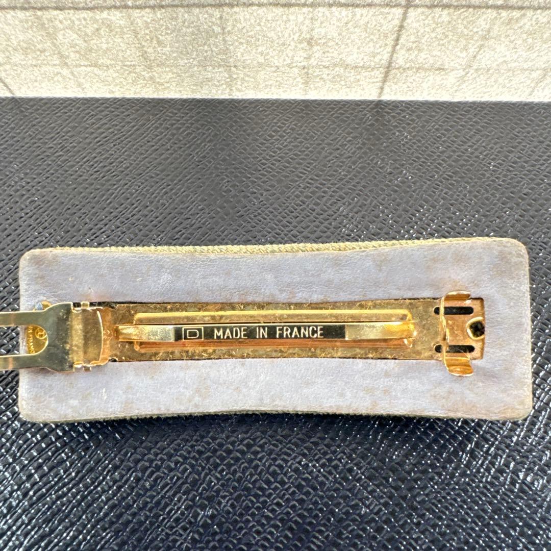 CHANEL シャネル デニム ターンロック ココマーク バレッタ