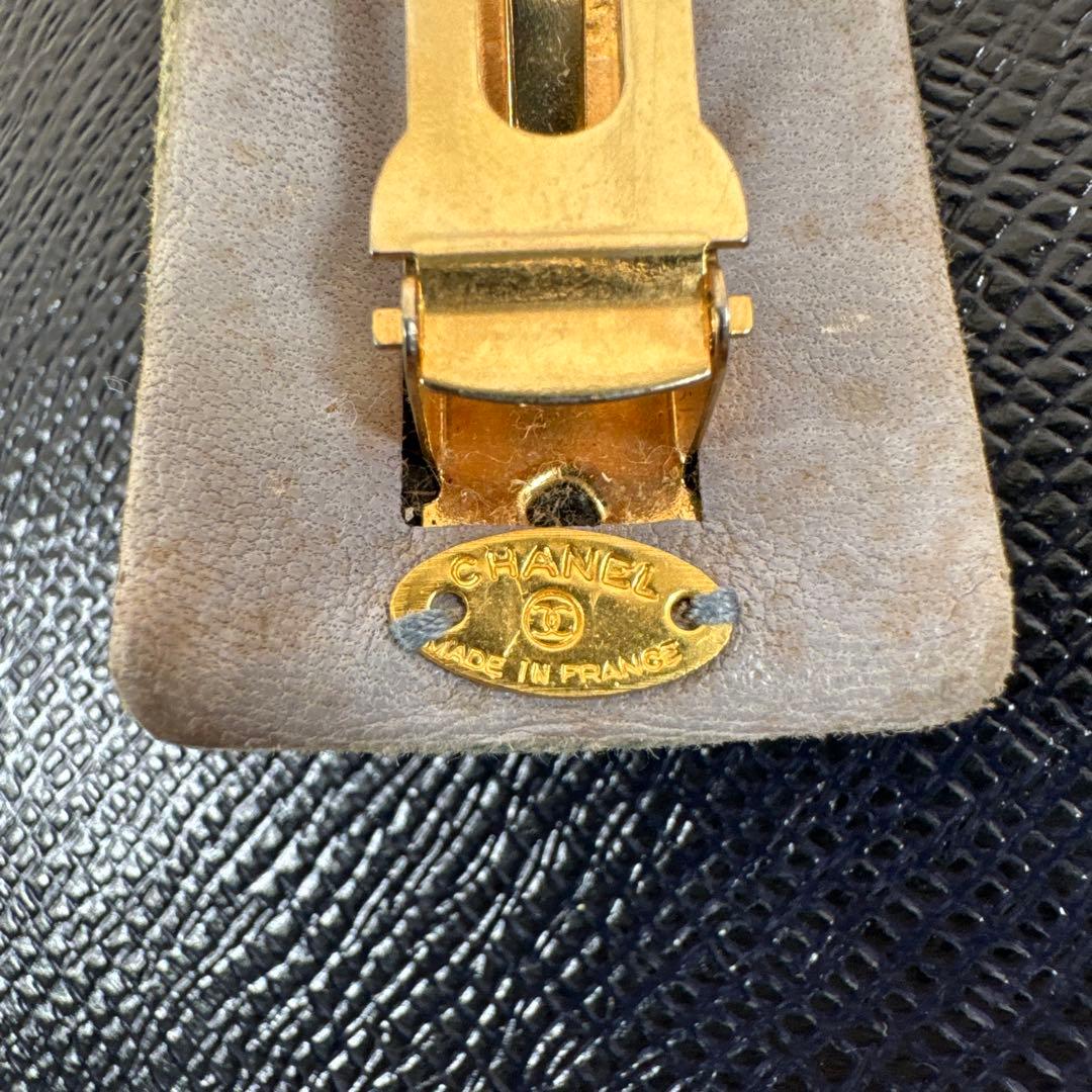CHANEL シャネル デニム ターンロック ココマーク バレッタ