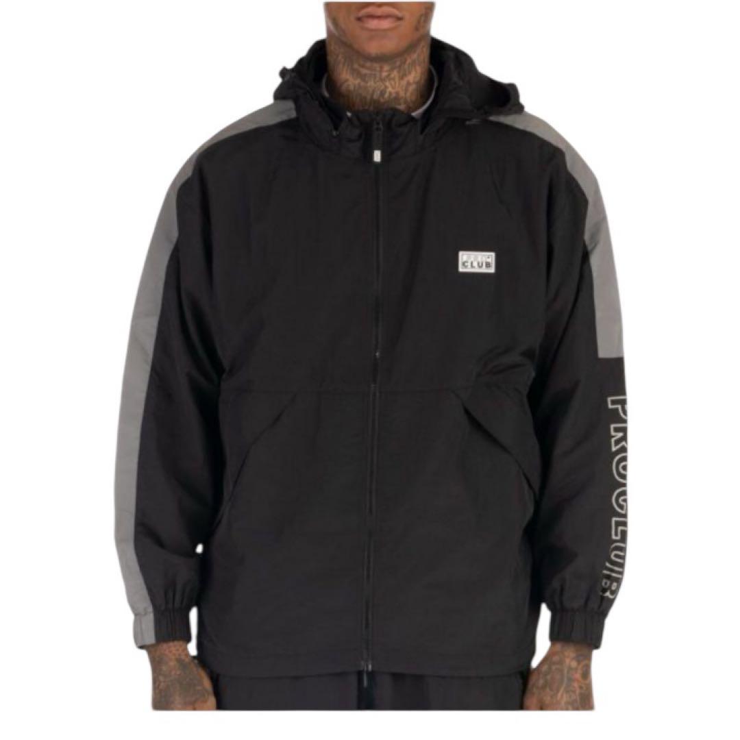 美品　PROCLUB プロクラブ ナイロンジャケット トラックジャケット L 黒