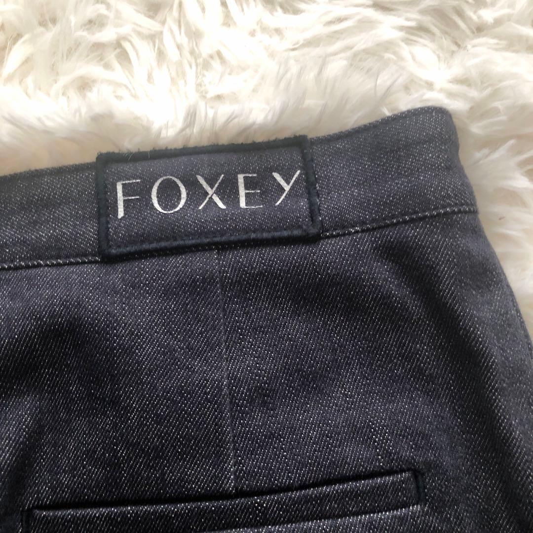 【りんでぃ】FOXEY ガウチョパンツ デニム