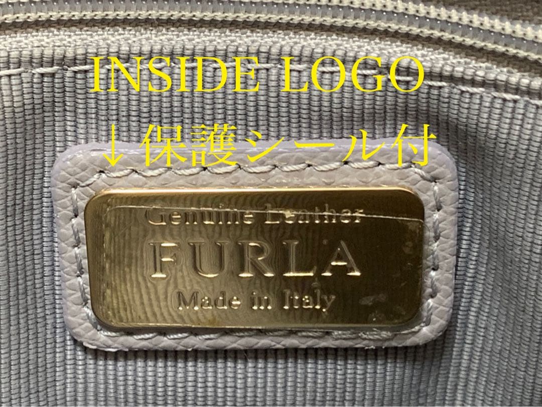 《美品・保存袋付》FURLAパイパーM グレージュハンドバッグ ショルダーバッグ