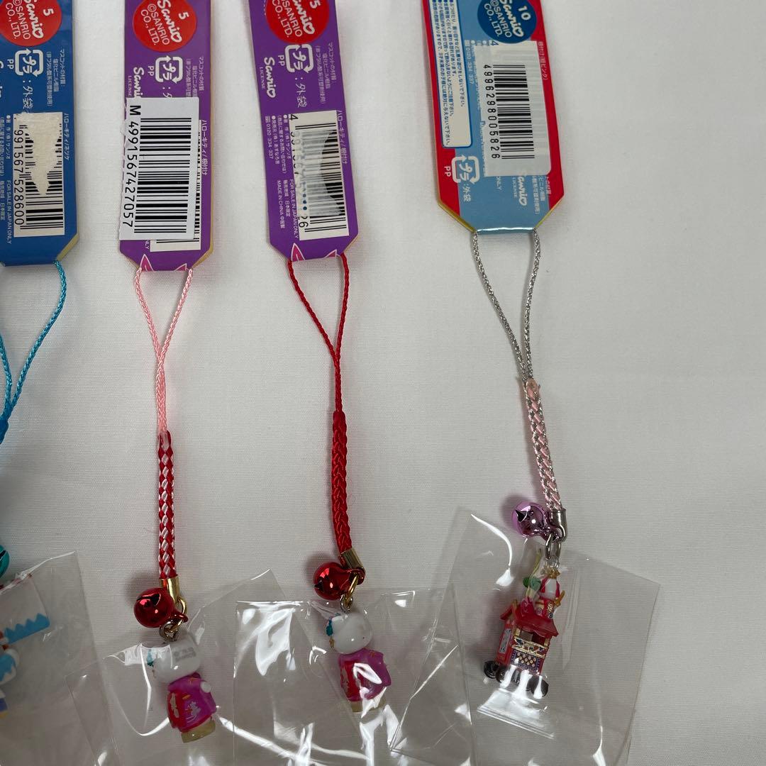 新品◆ハローキティ ご当地キティ 根付けストラップ 京都 17個セット◆匿名配送