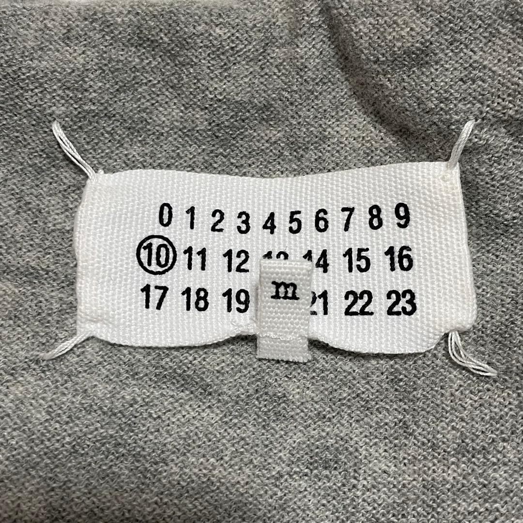 メゾンマルジェラ 17AW タートルネック ネップ加工 ニット グレー Mサイズ