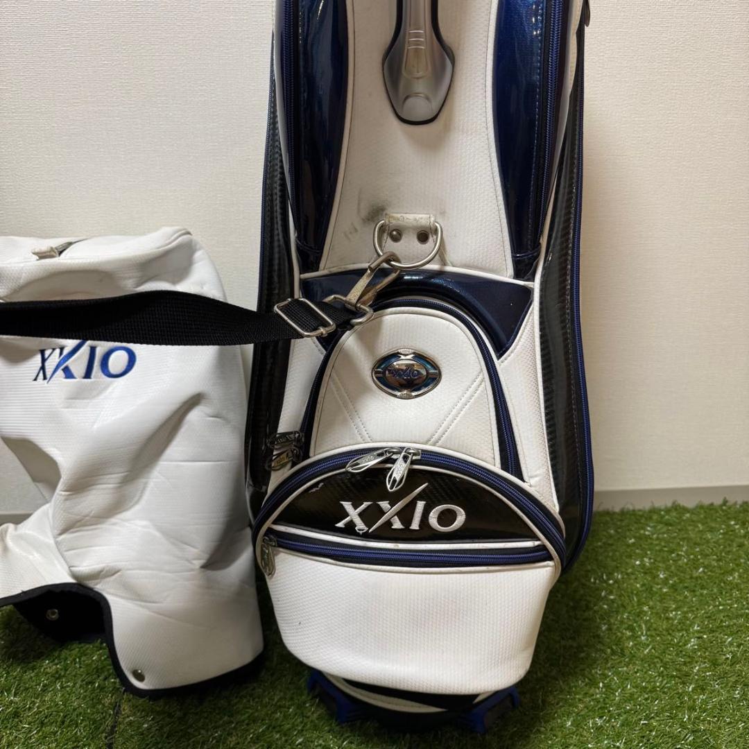 ダンロップ XXIO ゼクシオ キャディバッグ ゴルフバッグ ホワイト