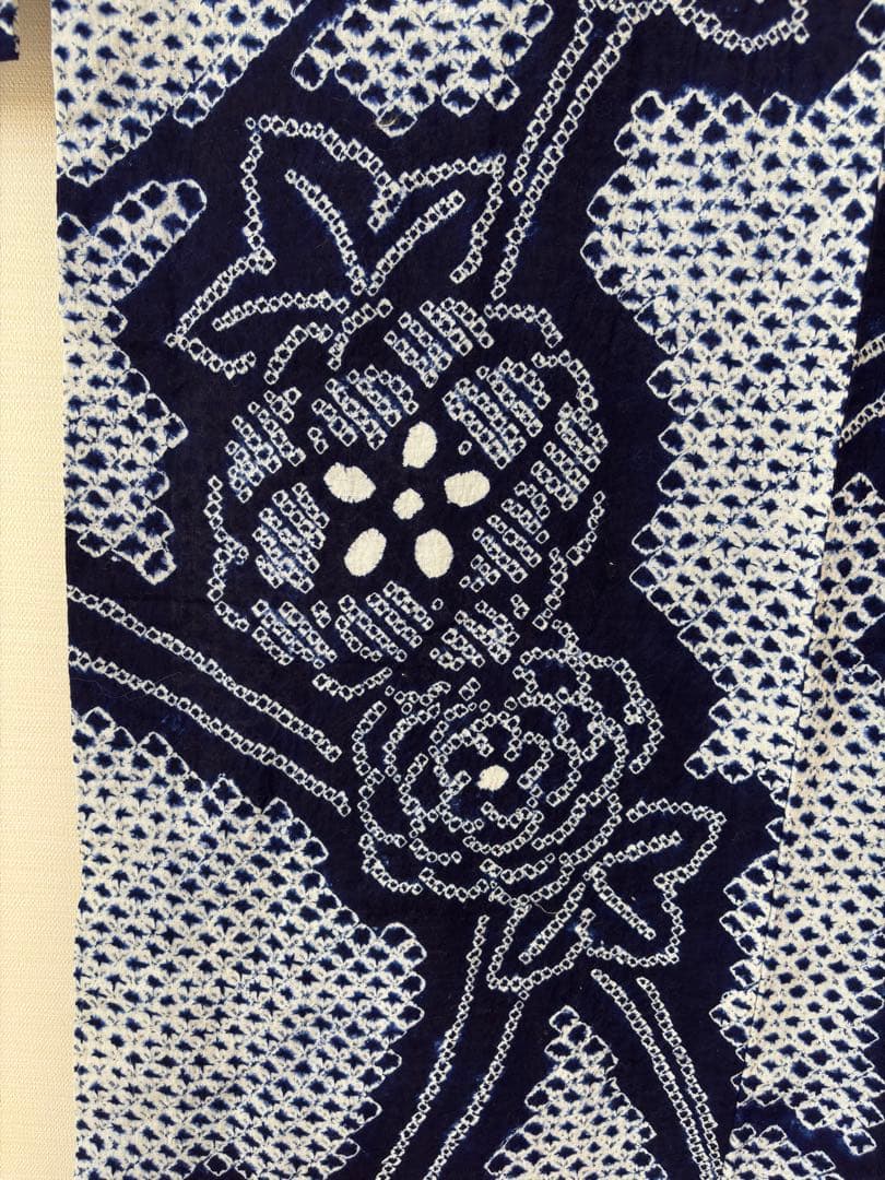 有松絞り　浴衣　身丈157センチ