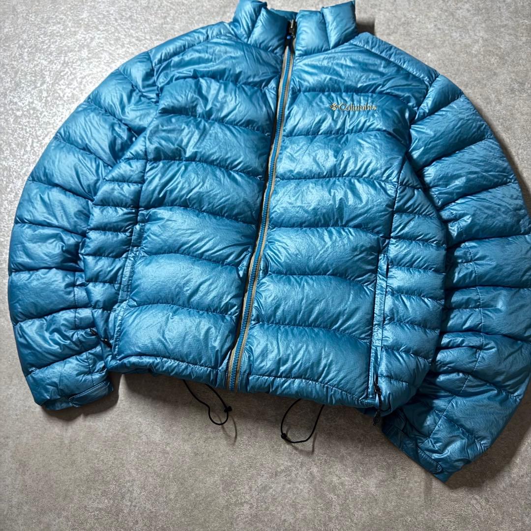 columbia down jacket puffer padded 水色