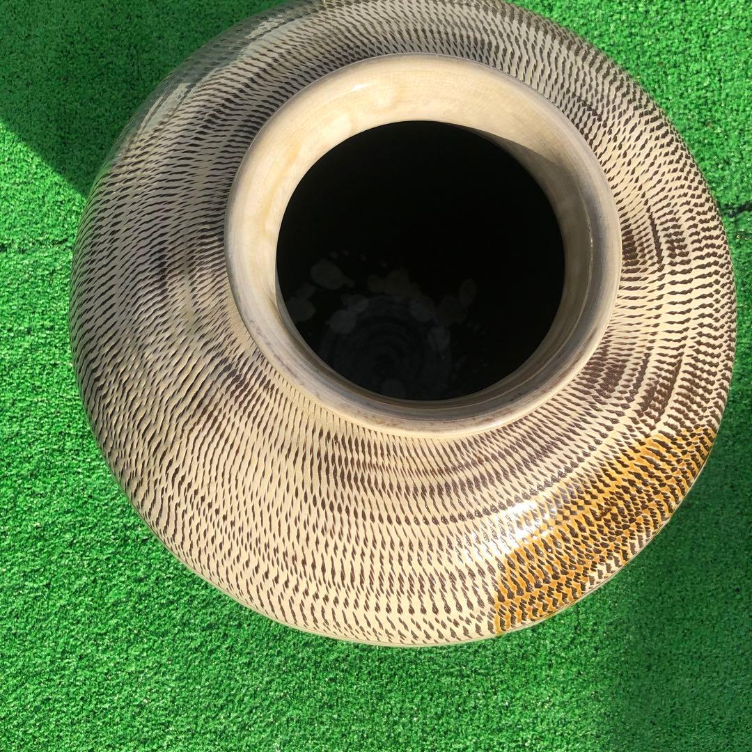 小鹿田焼　大壺　骨董品　陶芸