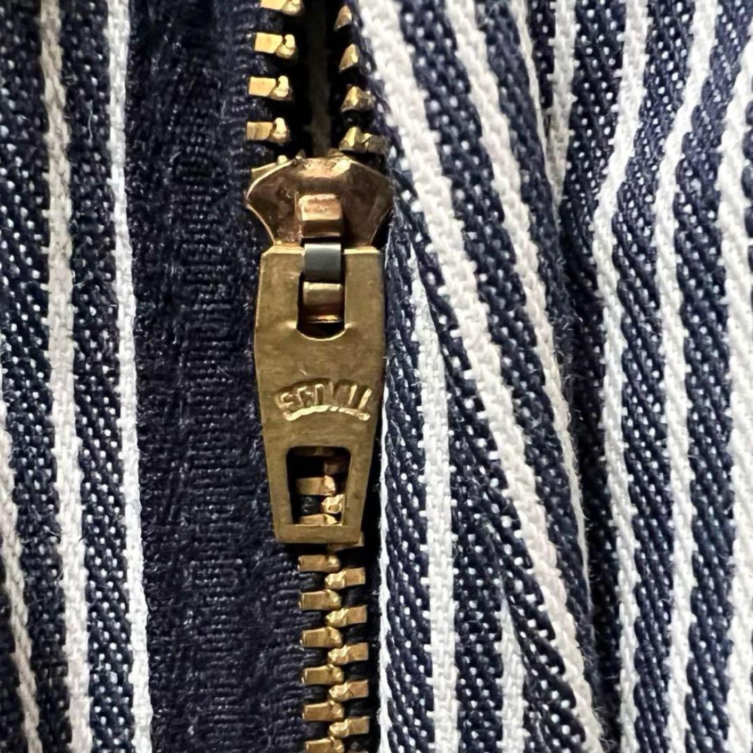 70s DEAD STOCK sears オーバーオール ヒッコリーストライプ