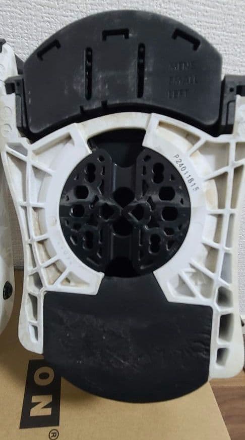 Burtoメンズ ステップオンバインディング Sサイズ ホワイト/ブラック