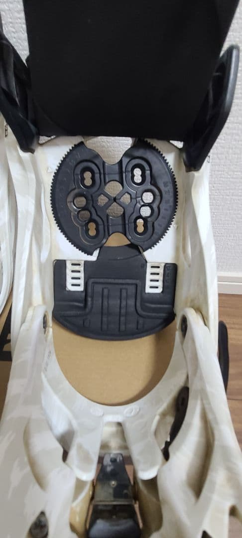 Burtoメンズ ステップオンバインディング Sサイズ ホワイト/ブラック