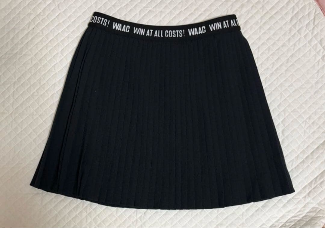 ワック　セットアップ　プリーツスカート　ニットベスト　Lサイズ　ブラック　韓国