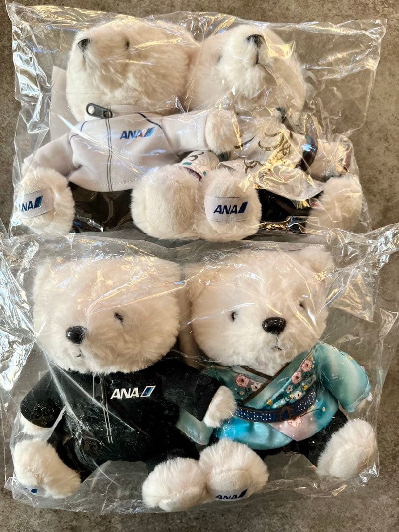 新品未開封 羽生結弦 ANA YUZU フライトベア ぬいぐるみ 天と地と4種