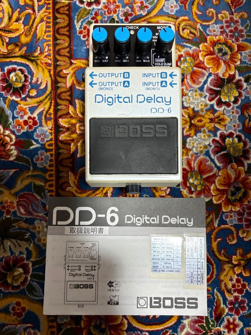 【廃盤・希少】BOSS　Degital Delay DD6 ディレイ【説明書付】