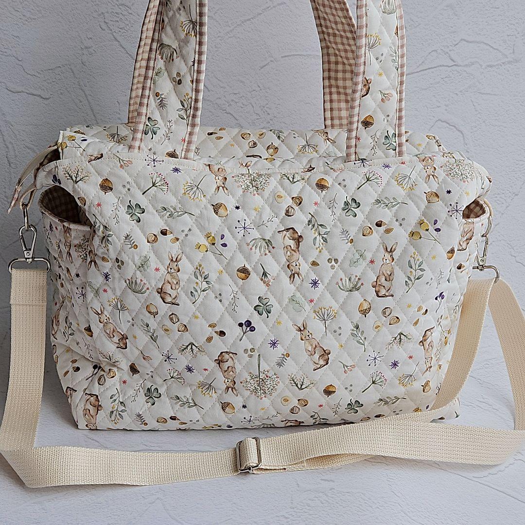 【まっきーオーダーページ】マザーズバッグ　保冷ポーチ　うさぎ　キルティング