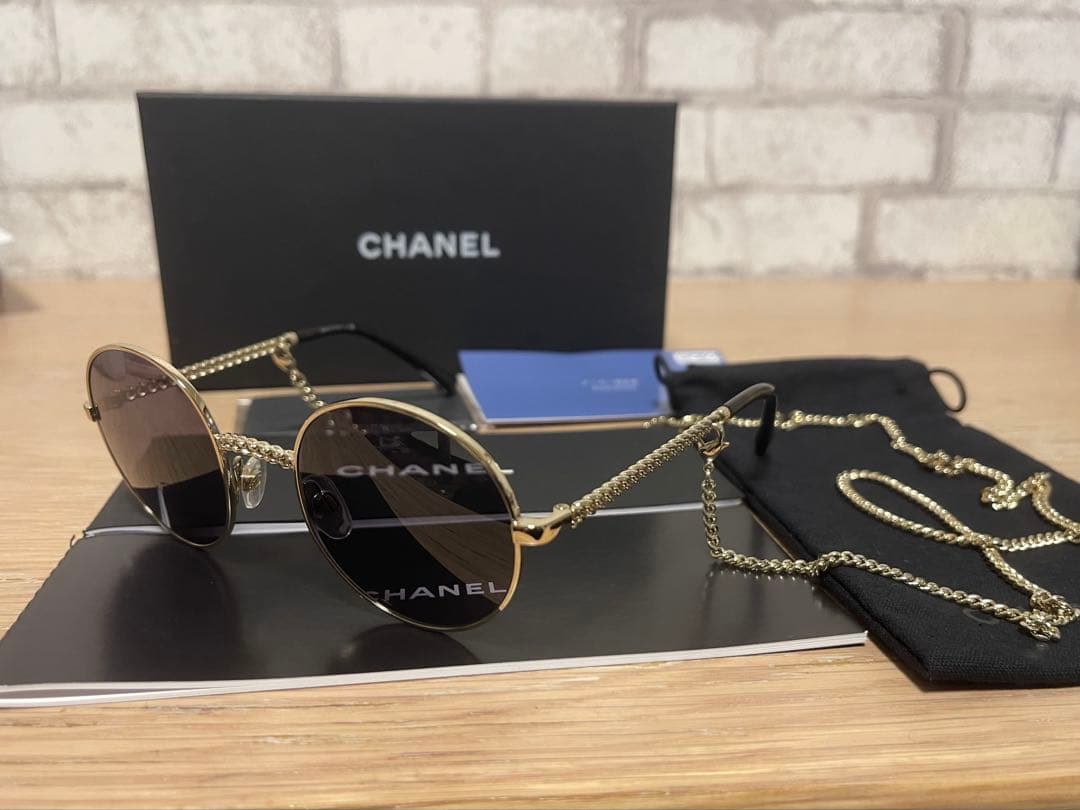 CHANEL サングラス チェーン付き
