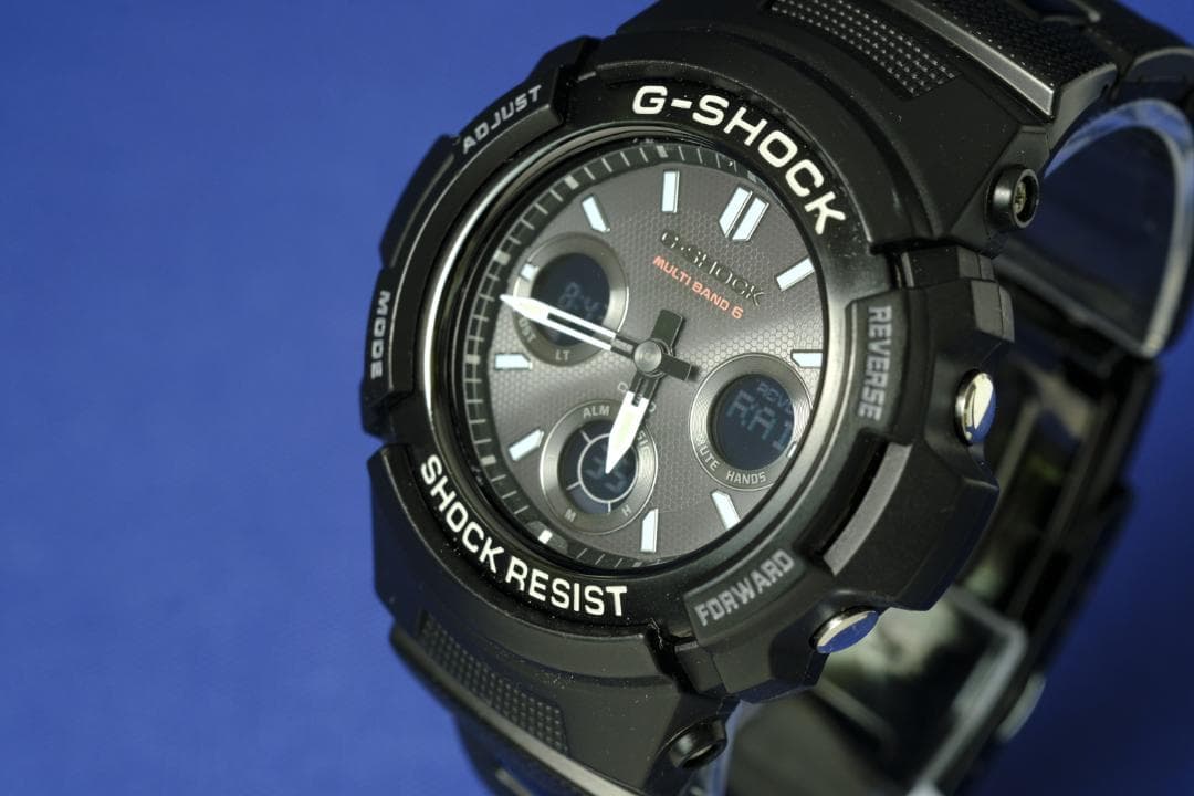 【良品】G-SHOCK AWG-M100SBC 電波ソーラー 黒系(206)