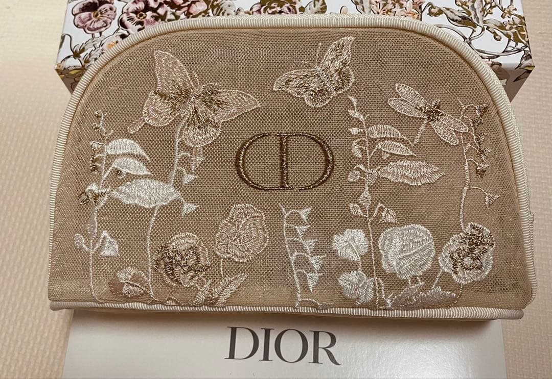 新品DIOR ディオール マザーズ デイ オリジナル ポーチ 刺繍 ノベルティー