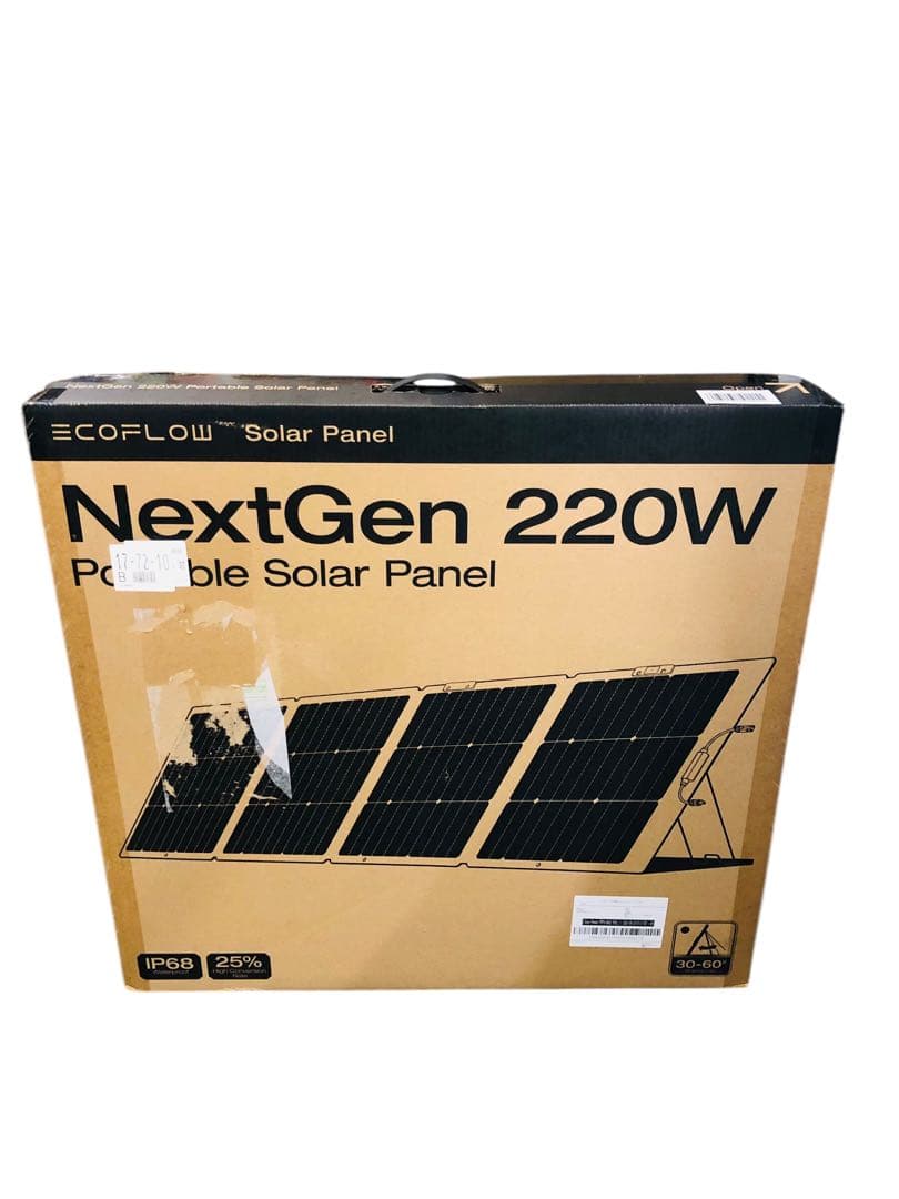 【新品・未開封】EcoFlow 220W 片面ソーラーパネル アウトドア 防災