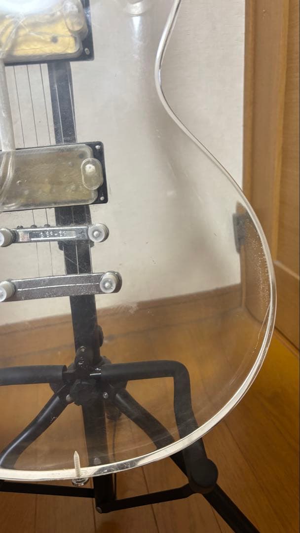 Barclay 透明アクリル エレキギター　ジャンク