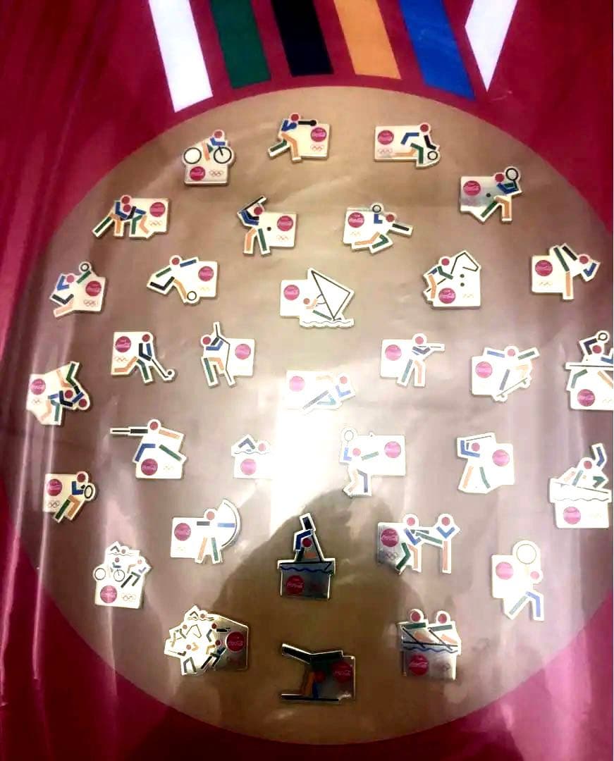 コカ•コーラ東京五輪ピンバッヂ　コカ•コーラ東京オリンピックピンバッジセット