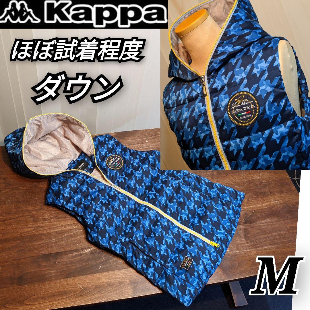 KAPPA GOLF　ダウンベスト　カッパ　総柄　フード　パーカー　ジャケット