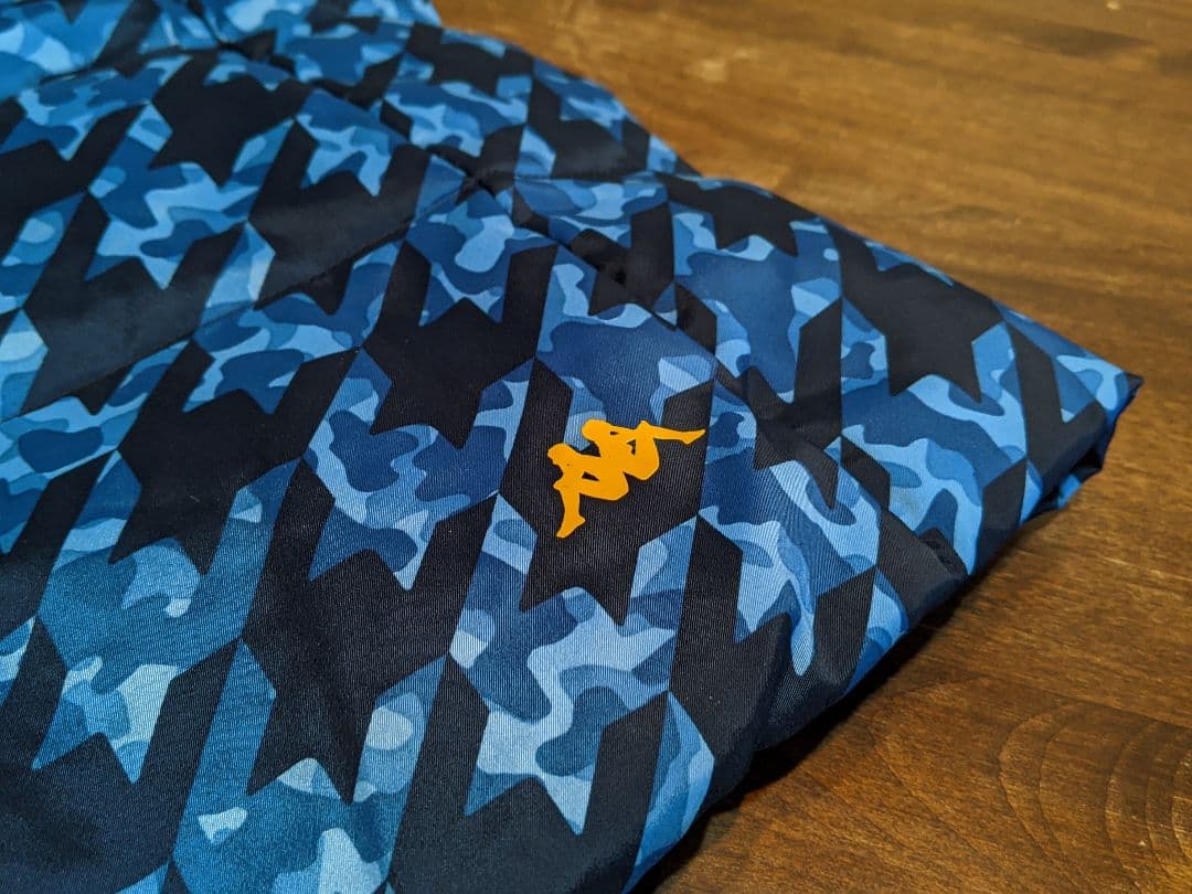 KAPPA GOLF　ダウンベスト　カッパ　総柄　フード　パーカー　ジャケット