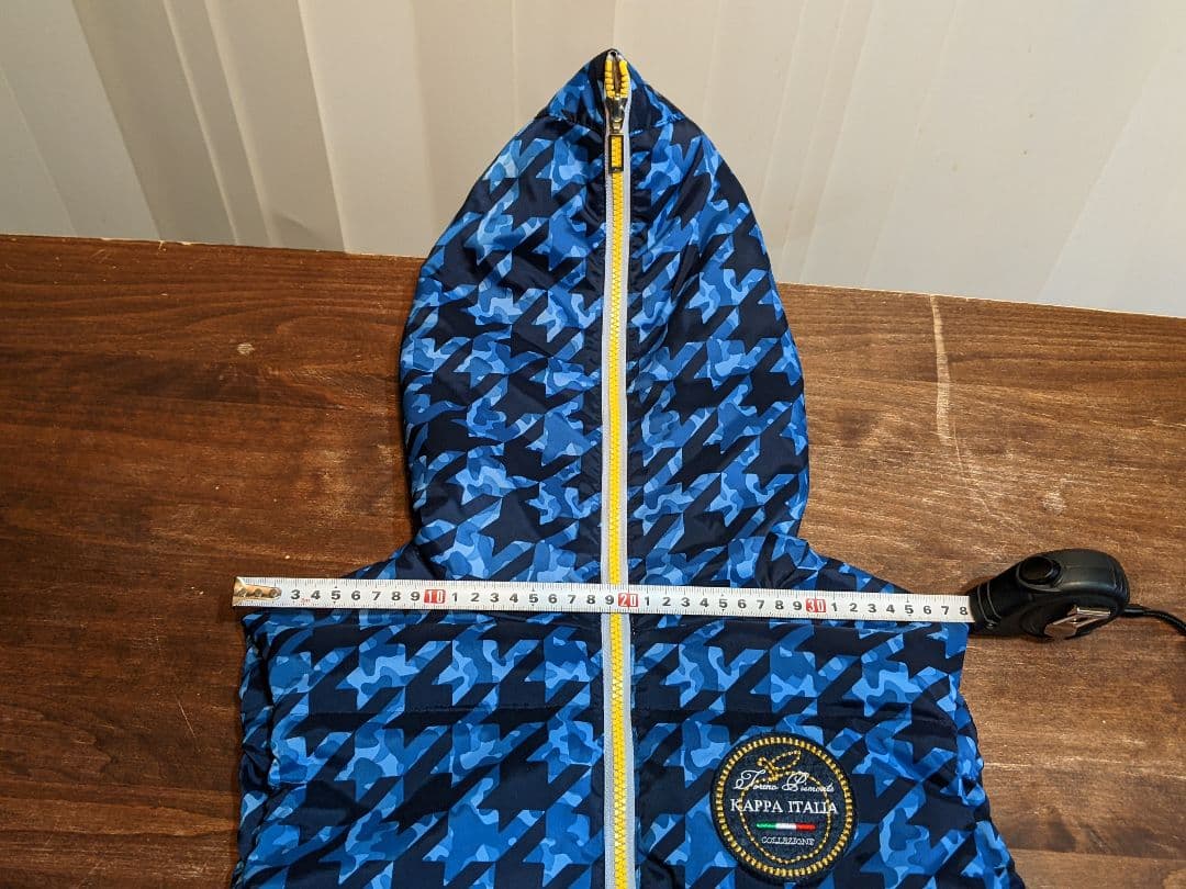 KAPPA GOLF　ダウンベスト　カッパ　総柄　フード　パーカー　ジャケット