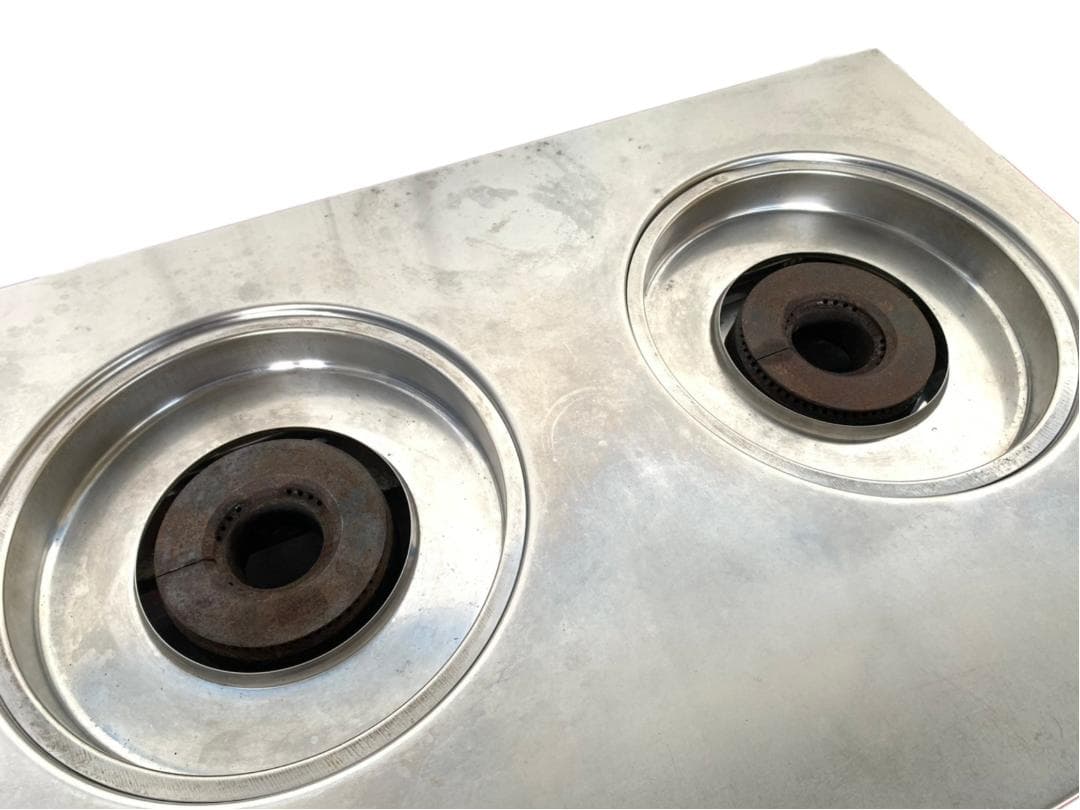 タニコー 業務用卓上型2口ガスコンロ TGU-75 LPガス ガステーブル 厨房