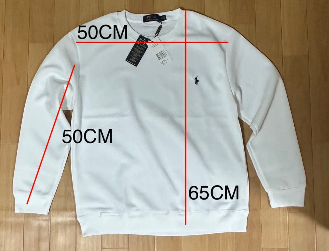 Polo Ralph Lauren スウェット ホワイト 男女兼用 Mサイズ