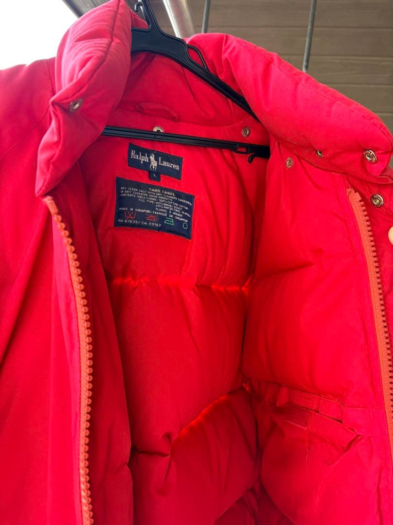 ラルフローレン　ダウンジャケット　サイズ L シンガポール製