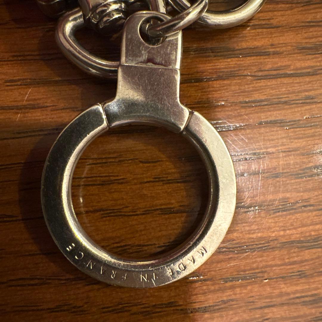 Louis Vuitton ブラックレザーキーホルダー