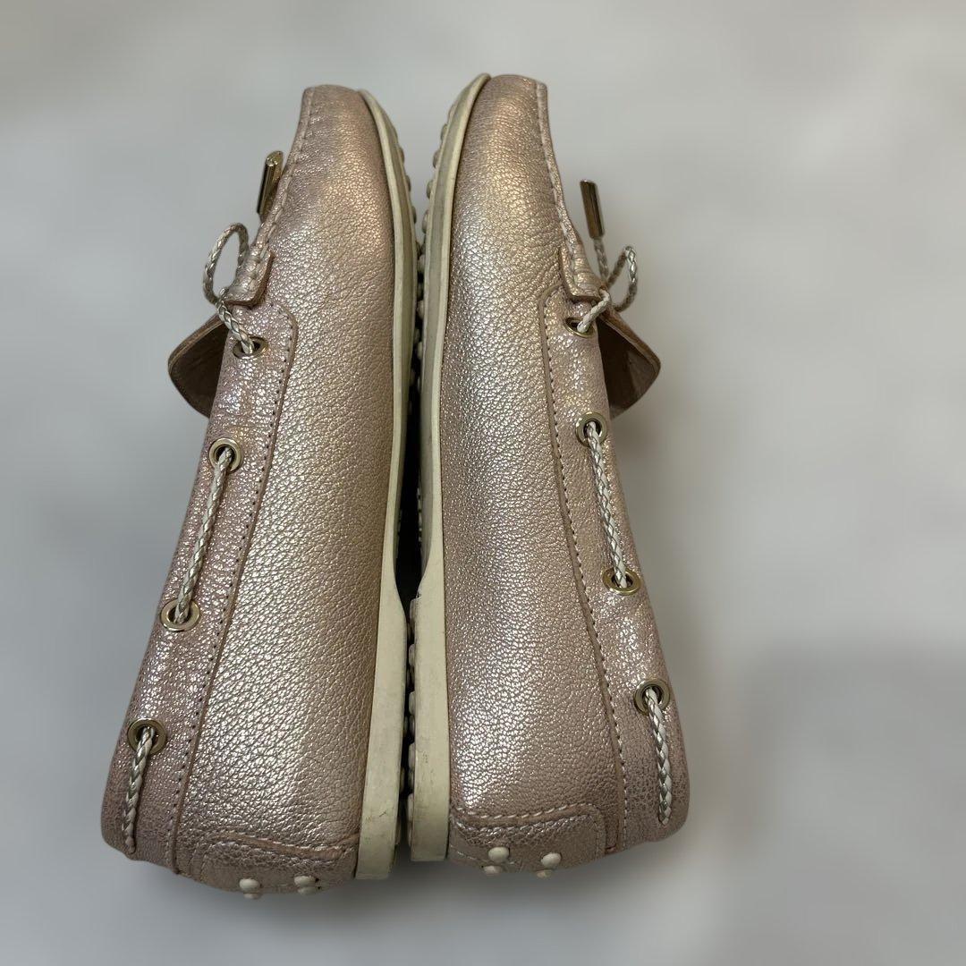 【美品】TOD'S トッズ ゴンミーニ ドライビングシューズ ピンク 38