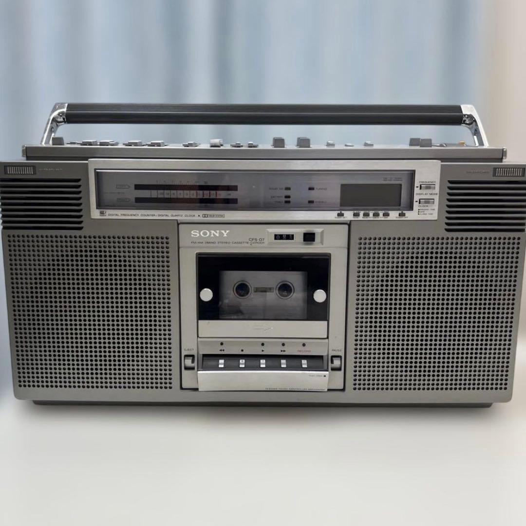 SONY ステレオカセットコーダー CFS-D7 FM/AMクロック 取説付き