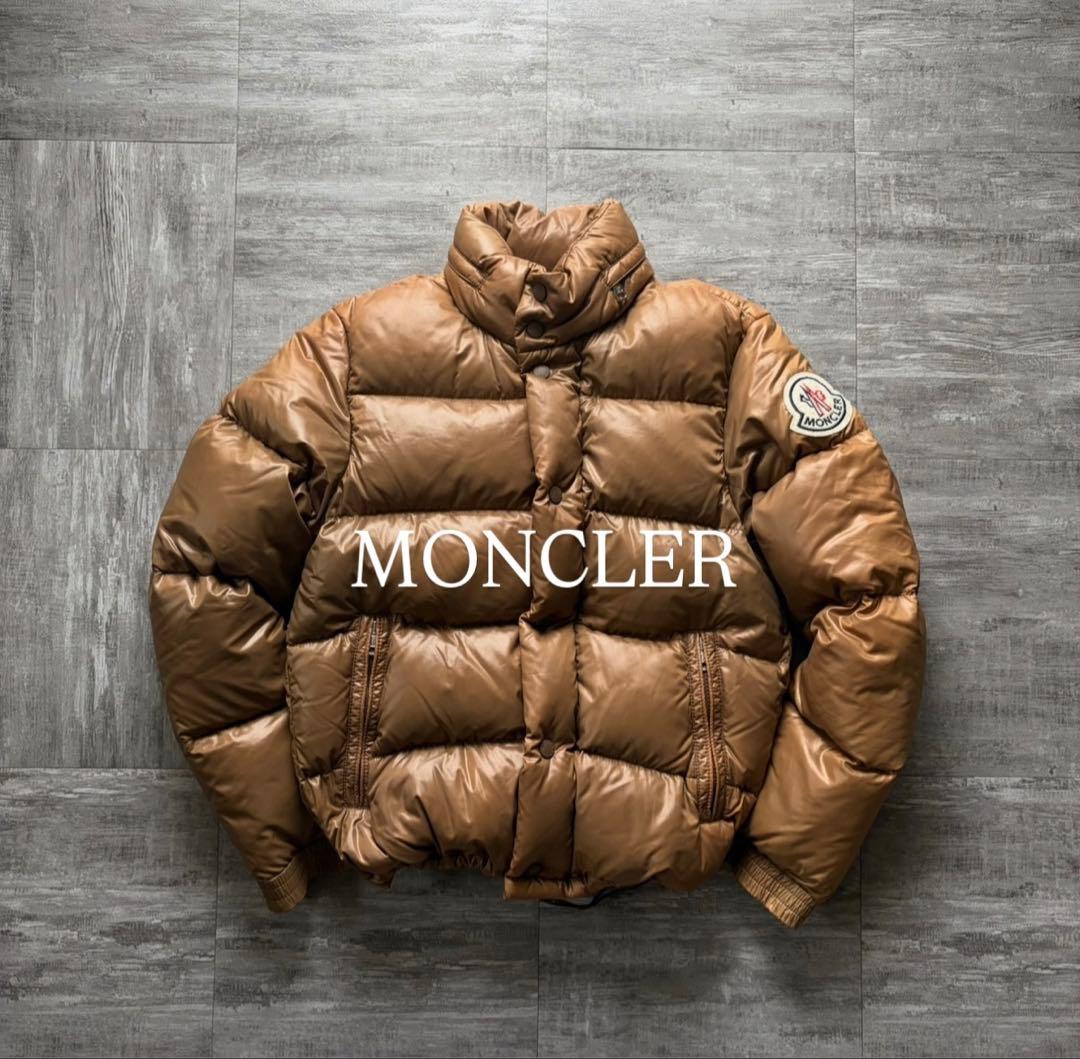 【超希少茶タグ⭐️】Moncler モンクレール　ダウン　茶色ブラウン 0 サイズ