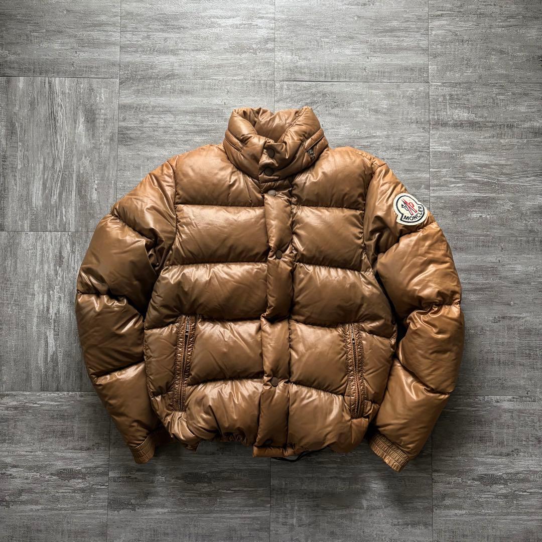 【超希少茶タグ⭐️】Moncler モンクレール　ダウン　茶色ブラウン 0 サイズ