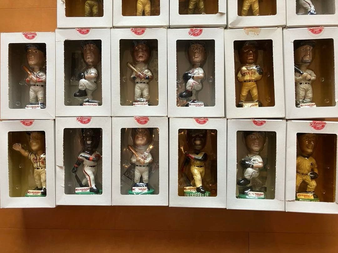 2001 Donruss　MLBボブルヘッド人形　全22体フルコンプ　カード付