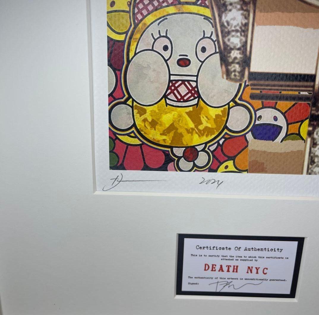 Deth NYC Ltd Ed　額装デイトナレインボードラえもん村上隆フラワー