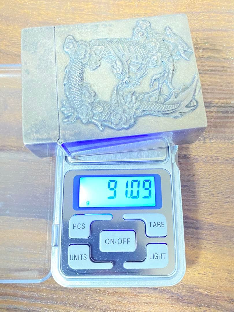 20'30s'ビンテージ ドラゴンタバコケース 名刺入れ 古着 バイカー