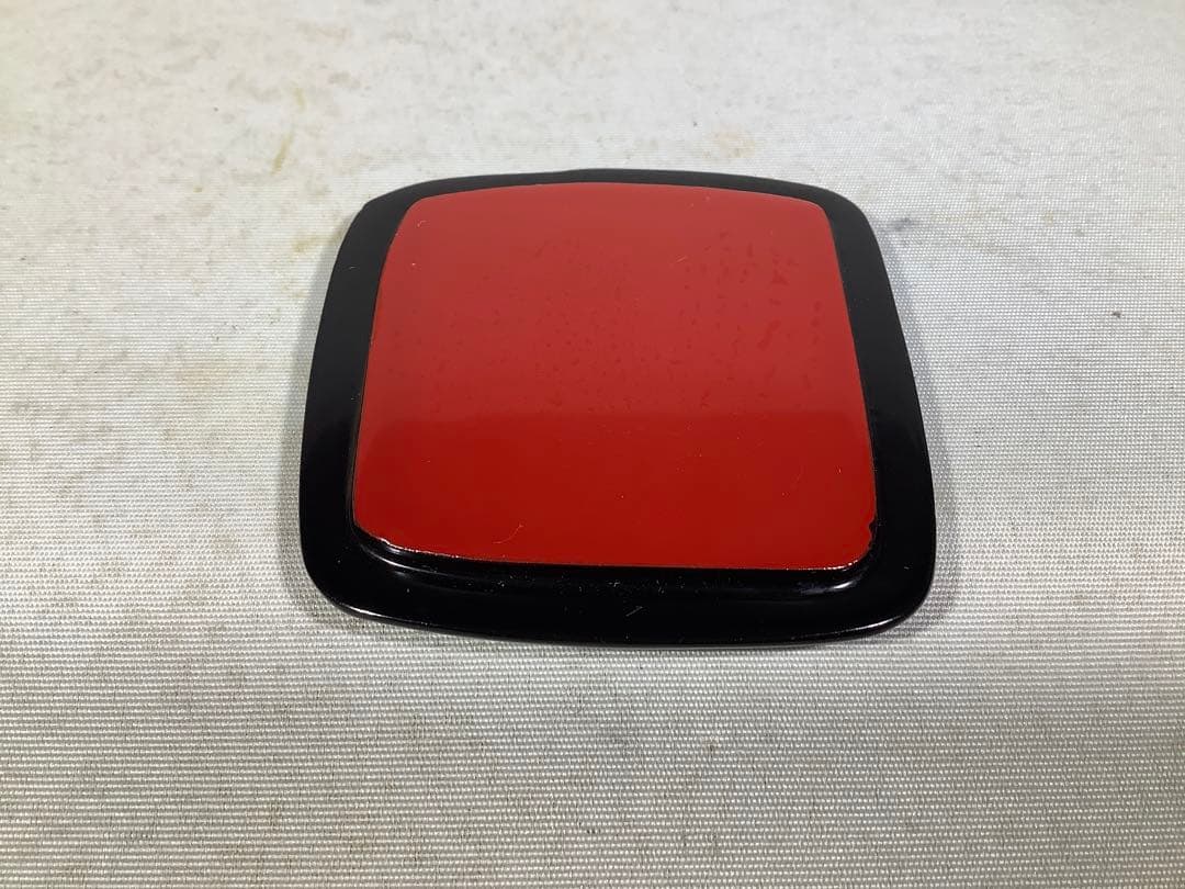 立雛蒔絵　一閑四方棗　竹内幸斎　茶道具　送料無料