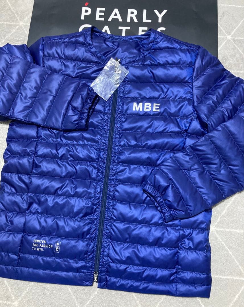 新品 パーリーゲイツ マスターバニー リップストップ撥水ジャケット (4)M/青