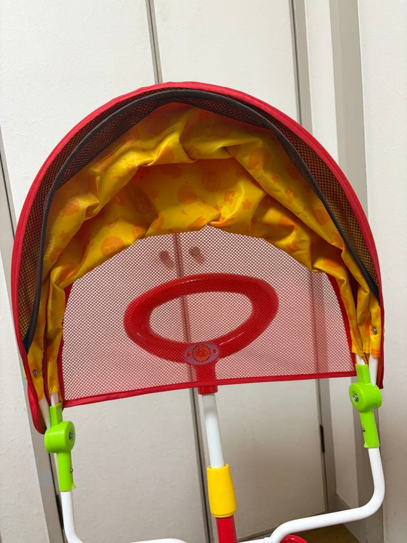 【美品】アンパンマン 三輪車 それいけ！アンパンマン デラックスII レッド 赤