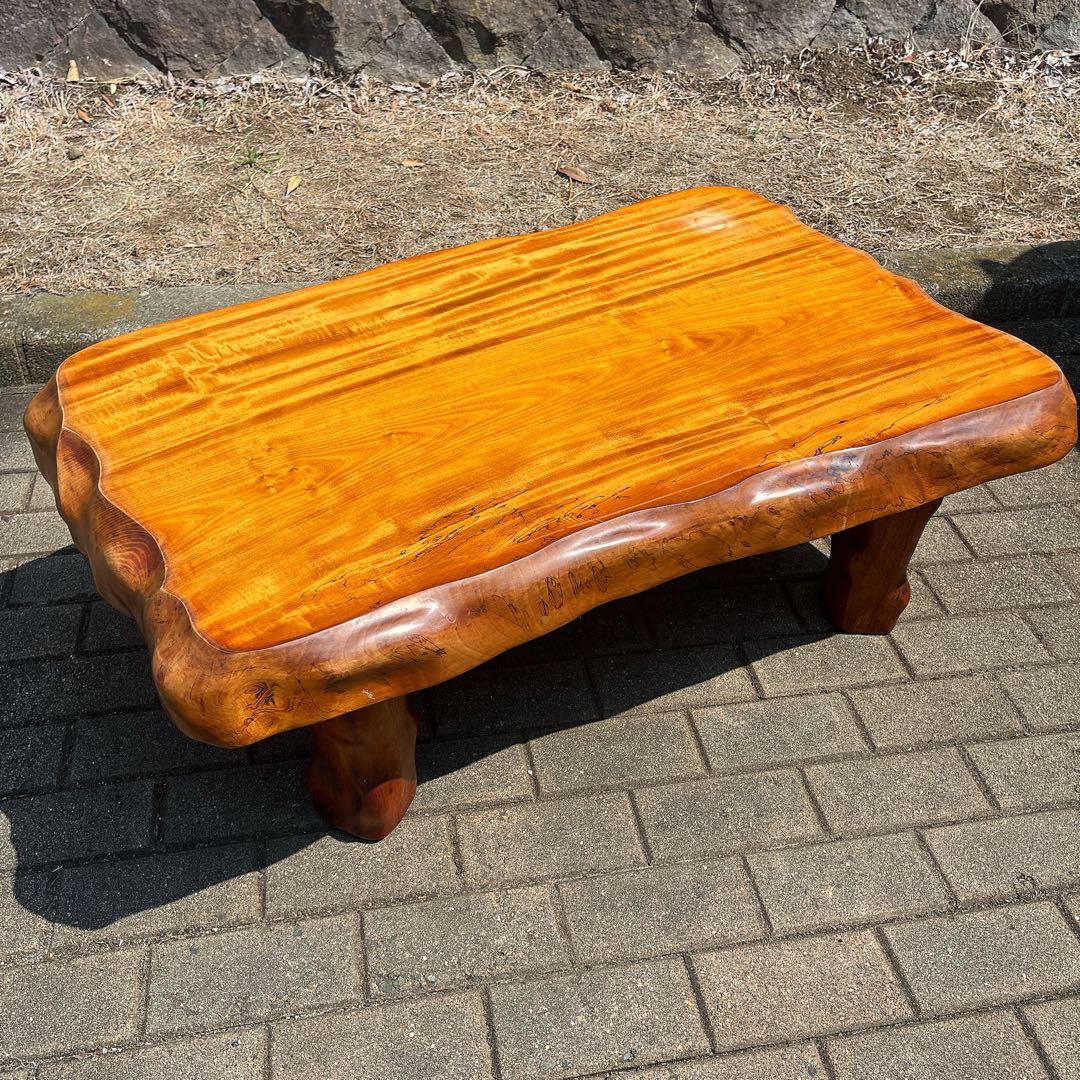 一枚板 座卓 テーブル ローテーブル 天然木 ちゃぶ台 床の間