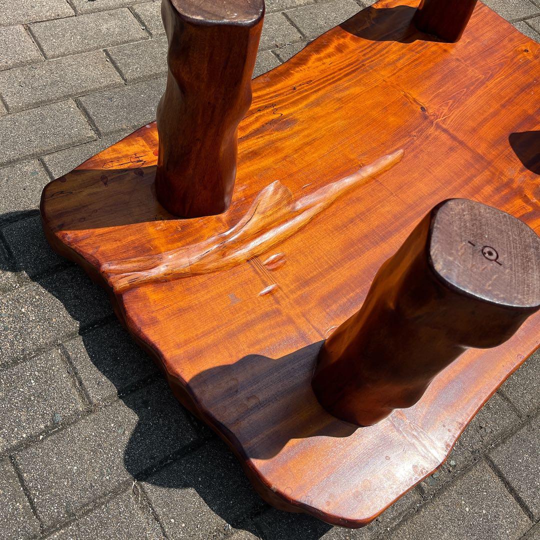 一枚板 座卓 テーブル ローテーブル 天然木 ちゃぶ台 床の間