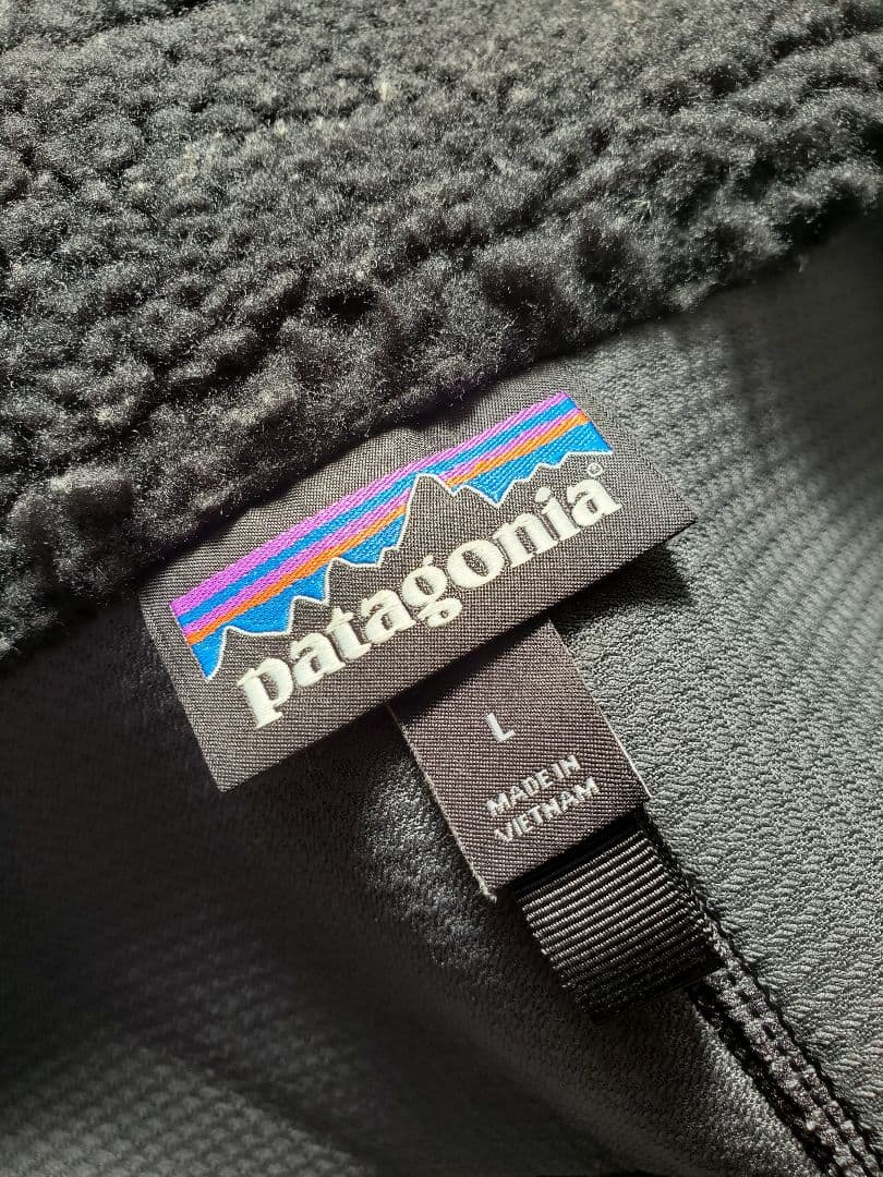 19年 メンズL パタゴニア ベスト　フリース　レトロX 黒　ブラック