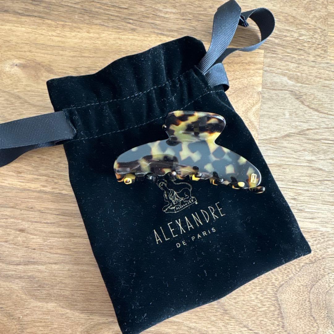 ALEXANDRE DE PARIS べっ甲柄 ヘアクリップサイズM