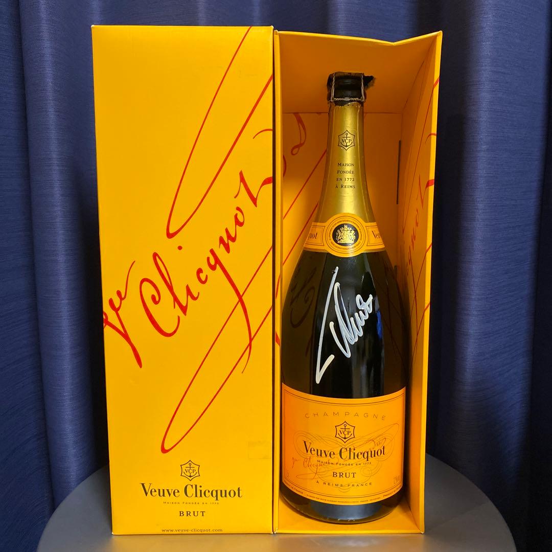 【フェルナンド・アロンソ直筆サイン入り】 ヴーヴ・クリコ マグナムボトル 空瓶