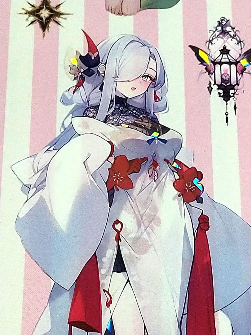 廃盤品✩J1053▶妖影幽姬(贝壳光)青玉白切り売り海外人物女の子AIマステ