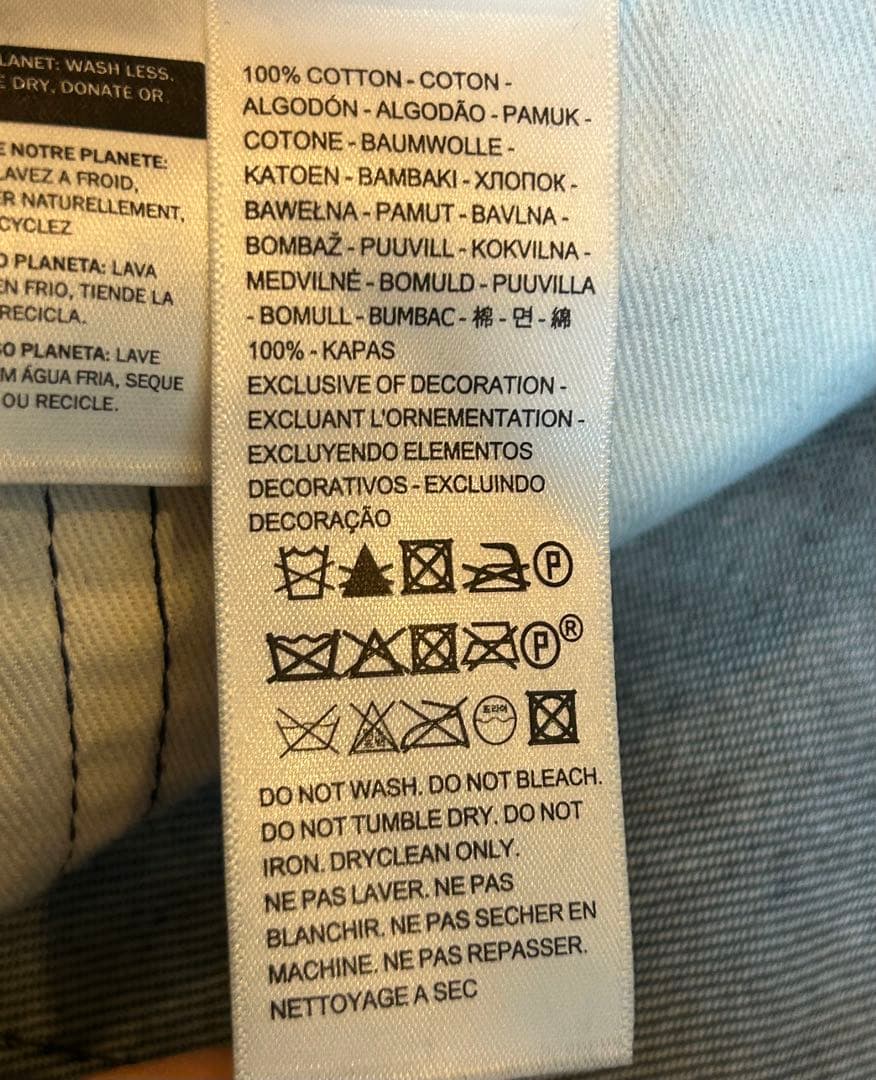 リーバイス578 バギー コーティングデニム ダークインディゴ W34